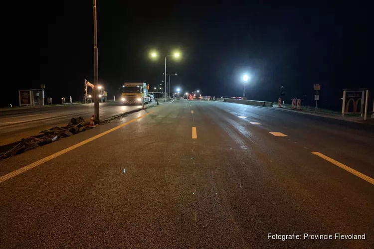 Werkzaamheden N302 Veluwemeerbrug voorspoedig verlopen