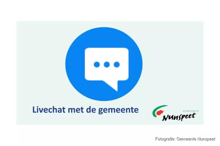 Direct contact met de gemeente via livechat op www.nunspeet.nl