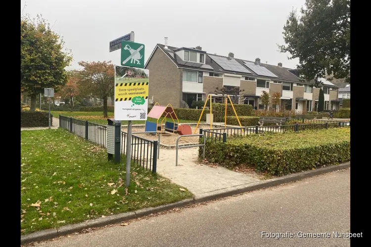 Vernieuwen speelplekken in de gemeente van start